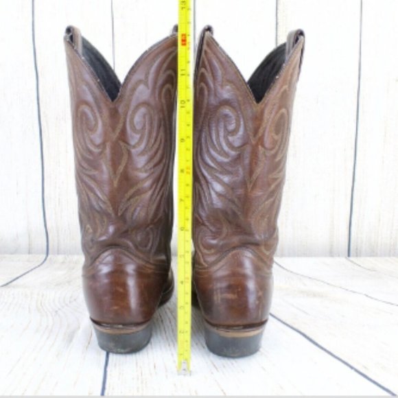 Vintage Laredo Women's Brown Leather Western Rodeo Boots Size 7 - Picture 5 of 8